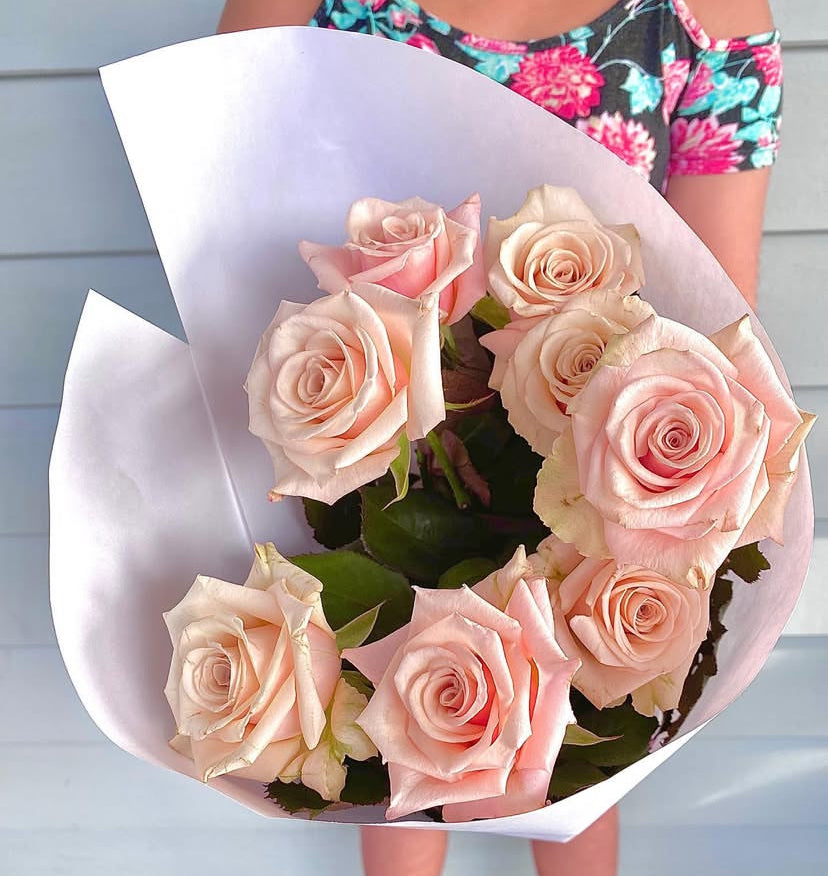 A charming bouquet of soft pink roses arranged elegantly for the Tiffany Flowers: Pastel Pure Perfumes Bouquet by Naked Fern Florals, making stunning birthday flower gifts.
#brisbaneflorist #everydayflowers #mothersdayflowers #Nakedfernflowers #weddingflowers